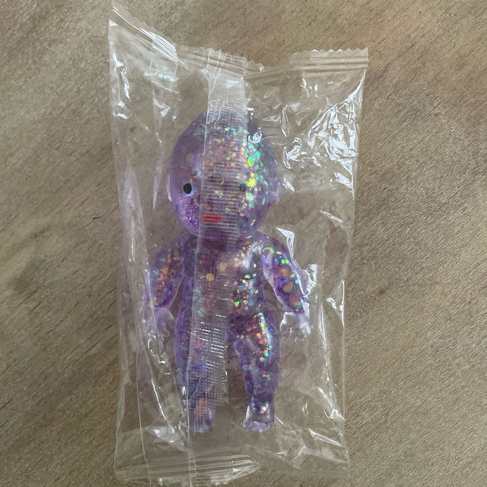 Needoh *Inspired Glitter Purple Squishy Baby Doll Toy